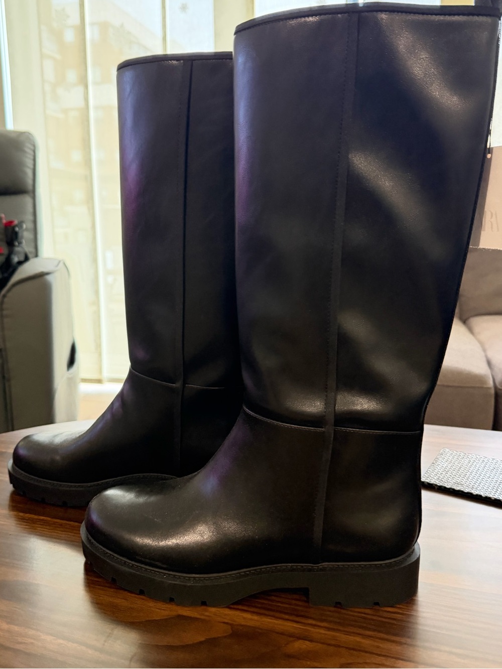 Tall Black Leather Women's Zara Boots